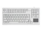 CHERRY G80-11900LUMES-0 TouchBoard kompakti&scaron;ka klaviatūra su integruotu jutikliniu kilimėliu, USB, juoda
