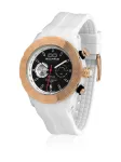 Bultaco Man Heritage Chronograph laikrodis H1PW43C-CB1 43 mm juodas ciferblatas odinė apyrankė