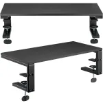 MOZOS Ergo Clamp Riser Monitor Laptop Stovas Juodas 600x260mm