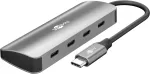Goobay Slim 4-Port USB-Hub USB-C iki 10 Gbit/s - Ki&scaron;tukas> 4x (76565)