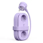 ORICO AP3 65W GaN 6-in-1 ilgintuvas su 2 AC lizdais, 2 USB-A ir 2 USB-C prievadais - violetinis