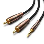 UGREEN 2x RCA (Cinch) į 3,5 mm garso laidas, 2 m, juodas