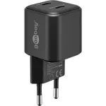 Sieninis įkroviklis GOOBAY 75333 &ndash; Universalus vidinis AC USB-C įkroviklis, 2x USB-C, 35 W, juodas