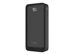 Ne&scaron;iojamas įkroviklis Fixed Zen2 20, 20000 mAh, PD 20 W, LCD ekranas, juodas