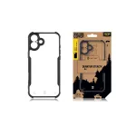Apsauginis dėklas &bdquo;Tactical Back Cover Quantum Stealth&ldquo;, skirtas &bdquo;iPhone 16 Plus&ldquo;, skaidrus/juodas