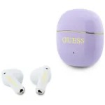 GUESS Glossy Gold Line Classic TWS Earbuds - Violetiniai
