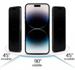 iLike Samsung Galaxy S23 Ultra Grūdinto stiklo privatumo apsauginė plėvelė juoda