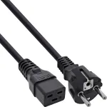 InLine maitinimo laidas 16A CEE 7/7 tiesus / IEC320/C19 2m