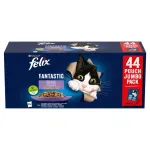 &Scaron;lapias kačių maistas Purina Nestl&eacute; Felix Fantastic Mix drebučiuose multipack 44 x 85 g, suaugusioms katėms, be glitimo