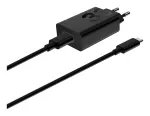 Įkrovimo adapteris Motorola TurboPower 33W USB‑C GaN juodas, 1 m laidas, EU ki&scaron;tukas