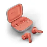 Motorola Moto Buds belaidės įdedamos ausinės, Bluetooth, koralinės