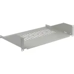 EFB ELEKTRONIK 19 colių 2U fiksuota lentyna, 300 mm gylio, 22 kg apkrova, &scaron;viesiai pilka RAL 7035