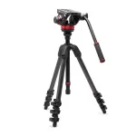 Manfrotto 055 anglies pluo&scaron;to vaizdo trikojis su 502AH skysčio galvute