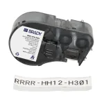 BRADY BMP41/BMP51/BMP53/M511 žemo profilio poliesterio etiketės, baltos, 38,1 mm x 38,1 mm, 250 etikečių/ritinyje