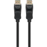 Laidas DisplayPort Ki&scaron;tukas > DisplayPort Ki&scaron;tukas, 10K / 30Hz (juodas, 5 metrai, 54 Gbit/s, DisplayPort 2.0 / 2.1)