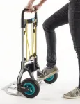 wolfcraft TS 850 aliumininis vežimėlis, 100 kg keliamoji galia, sulankstomas, juodas 5503000