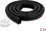 Delock PE putų apsauginis kra&scaron;tų profilis 35 x 12 mm, 2 m, juodas 18486