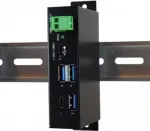 EXSYS EX-1195HMS Industrial 4-Port USB 3.1 Gen 1 Hub su USB-C, DIN-Rail Mount, 9-48V DC