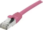 EXERTIS CONNECT Cat 6A S/FTP komutacinis kabelis, rožinis, 0,15 m, plonas apsauginis lankstas 854373