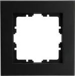 HEINRICH KOPP rėmelis 1 vietos HK07 PURE juodas matinis (86 x 86 x 9,5 mm, IP20, tvirtinimas spaustuku) 406850007