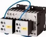 EATON 278086 reversinis kontaktorius 4 kW 400 V AC, 230 V 50 Hz ritė, 3 polių, 2NO+2NC, DIN bėgiui