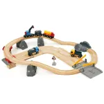 BRIO World: žaislinis geležinkelio rinkinys &bdquo;Akmenų pakrovimas&ldquo; (33210)