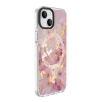 Evelatus Apple iPhone 15 PC+TPU dėklas su MagSafe - Marmuro rausvas