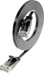 Wirewin Cat6 U/UTP Slim tinklo pataisasis kabelis, 7,5 m, juodas PKW-SLIM-KAT6 7.5 SW