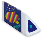 Maped Pyramide PIXEL PARTY plastikinis trintukas, baltas, be ftalatų ir PVC, trikampio pjūvio, 24 vienetų dėžutė 119523