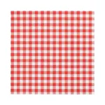 PAPSTAR Vichy Check Red popierinės servetėlės, 330 x 330 mm, 3 sluoksnių, 1/4 lankstymo, 20 vnt. 82763