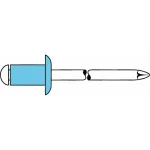 GESIPA aklinė kniedė i&scaron; nerūdijančio plieno A2 5x8mm, pusapvale galvute, sukibimo diapazonas 2-4mm (6330924) 6330924 LEGIERUNGSZUSCHL