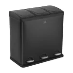 HELIT the separator atliekų rū&scaron;iavimo pedalų &scaron;iuk&scaron;liadėžė, 3 x 20 L, plastikinė, soft-close, antracito H2405295