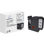 Renkforce RF-LT-D40910 suderinama etikečių juosta DYMO D1 - 40910, 9 mm, permatoma, juoda, 7 m RF-6027842