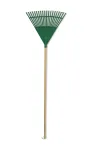 HORTUS lapų grėblys su kotu, žalias 45 cm (20 dantukų)