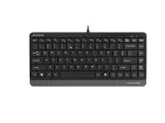 Laidinė USB klaviatūra A4Tech FStyler FK11 &ndash; kompakti&scaron;kas standartinis i&scaron;dėstymas, anglų kalba, 12 kar&scaron;tųjų klavi&scaron;ų, rie&scaron;o atrama, 1,5 m laidas