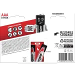 Vienkartinė baterija Energizer MAX AAA &scaron;arminė 1,5 V &ndash; pakuotė po 8 vnt., cilindrinė, 10 metų galiojimo laikas