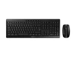 CHERRY Stream Desktop belaidis klaviatūros ir pelės rinkinys, RF Wireless, AZERTY prancūzi&scaron;kas, juodas