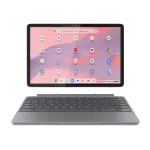 Lenovo Chromebook Duet 11M889 2 viename nuimamas Chromebook, MediaTek Kompanio 838, 27,8 cm (10,9 col.) WUXGA jutiklinis ekranas, 8 GB LPDDR4x-SDRAM, 128 GB eMMC, ChromeOS, voki&scaron;ka klaviatūra, pilkas