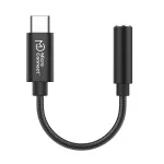 Microconnect MC-AUDIO-USBC USB-C ir 3,5 mm garso jungties adapteris, 0,13 m, ki&scaron;tukas&ndash;lizdas, sidabrinis