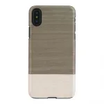Apsauginis dėklas iPhone X/XS man and wood &ndash; juodas, tvirtas nugarėlės dangtelis