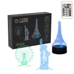 Manta SNL125RGB RGB 3D pastato dekoratyvinė LED lempa