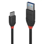 Lindy 36914 USB 3.2 kabelis, USB-A ki&scaron;tukas į USB-C ki&scaron;tuką, 10 Gbit/s, Black Line, 0,15 m