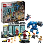 LEGO Marvel Geležinio žmogaus laboratorija su &scaron;arvų sale 76315 &mdash; 384 dalys, 5 minifigūrėlės, demonstracinė zona