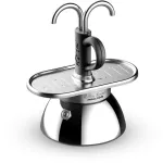 Bialetti Mini Express Induction kavinuko rinkinys 7310 &ndash; 2 puodeliai ir 2 stiklinės