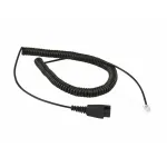 ALLNET 100-002-G priedinis kabelis, skirtas Jabra QD-RJ9, standartinis kontaktų i&scaron;dėstymas