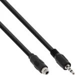 InLine garso adapterio laidas, 3,5 mm lizdas/ki&scaron;tukas su sriegiu, 0,6 m