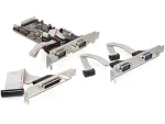 PCI Express kortelė DeLOCK 89177 4 &times; nuoseklus (RS-232) 1 &times; lygiagretus (LPT)