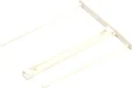 Fellowes Archiv-Abheftb&uuml;gel Proclip, wei&szlig;, zweiteilig aus Kunststoff, mit verl&auml;ngerten Aufreihstiften (100 mm) (0089701)