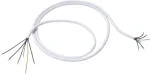 Laidas Bachmann H05VV-F 5G 2,5 mm&sup2; baltas 1,5 m