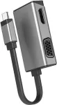 ALOGIC MagForce Duo Play - Videoadapter - 24 pin USB-C m&auml;nnlich zu HD-15 (VGA), HDMI weiblich - 7.5 cm - Space-grau - unterst&uuml;tzt 4K 60 Hz (4096 x 216